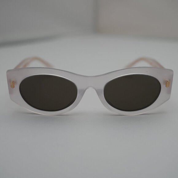 Fendi Clear Acetate, Gold Accent Sunglasses - Brand New With COA - Picture 1 of 9